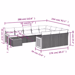 VidaXL 3260445 set mobili da esterno