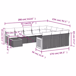 VidaXL 3260448 set mobili da esterno
