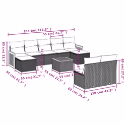 VidaXL 3260457 set mobili da esterno