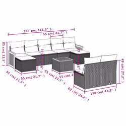 VidaXL 3260463 set mobili da esterno - Vista aggiuntiva 3