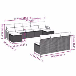 VidaXL 3260467 set mobili da esterno