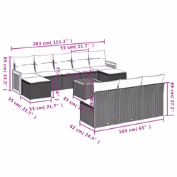 VidaXL 3260476 set mobili da esterno