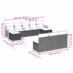 VidaXL 3260478 set mobili da esterno