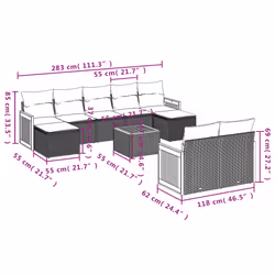 VidaXL 3260485 set mobili da esterno