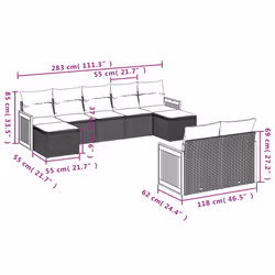 VidaXL 3260487 set mobili da esterno