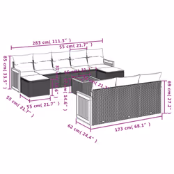 VidaXL 3260501 set mobili da esterno