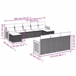 VidaXL 3260505 set mobili da esterno - Vista aggiuntiva 3