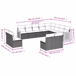 VidaXL 3260553 set mobili da esterno