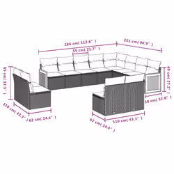 VidaXL 3260554 set mobili da esterno