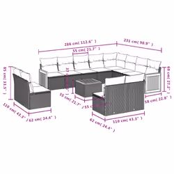 VidaXL 3260557 set mobili da esterno
