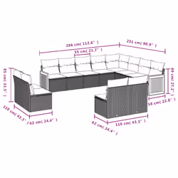 VidaXL 3260561 set mobili da esterno