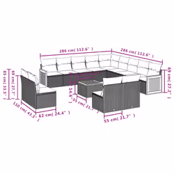 VidaXL 3260568 set mobili da esterno