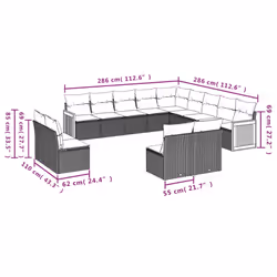 VidaXL 3260574 set mobili da esterno
