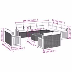 VidaXL 3260604 set mobili da esterno