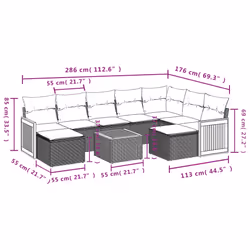 VidaXL 3260623 set mobili da esterno