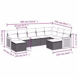 VidaXL 3260625 set mobili da esterno