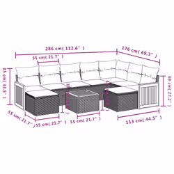 VidaXL 3260631 set mobili da esterno
