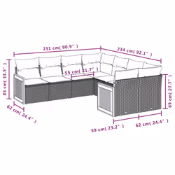 VidaXL 3260639 set mobili da esterno