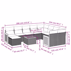 VidaXL 3260641 set mobili da esterno
