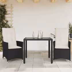 VidaXL 3276691 set mobili da esterno Crema, Bianco - Vista aggiuntiva 2