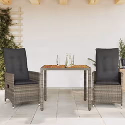 VidaXL 3276723 set mobili da esterno Grigio scuro - Vista aggiuntiva 2