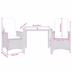 VidaXL 3276725 set mobili da esterno Grigio scuro - Vista aggiuntiva 7