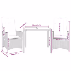 VidaXL 3276735 set mobili da esterno Grigio scuro - Vista aggiuntiva 7