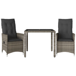 VidaXL 3276737 set mobili da esterno Grigio scuro