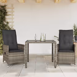 VidaXL 3276737 set mobili da esterno Grigio scuro - Vista aggiuntiva 2