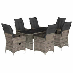VidaXL 3276744 set mobili da esterno Grigio scuro