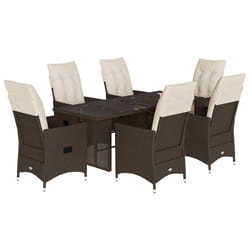 VidaXL 3276776 set mobili da esterno Crema, Bianco