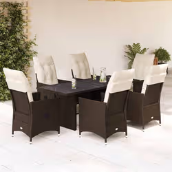 VidaXL 3276777 set mobili da esterno Crema, Bianco - Vista aggiuntiva 2