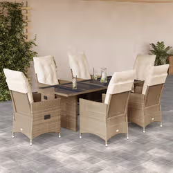 VidaXL 3276810 set mobili da esterno Crema, Bianco - Vista aggiuntiva 2
