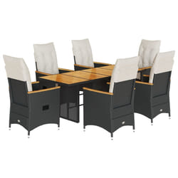 VidaXL 3276842 set mobili da esterno Crema, Bianco