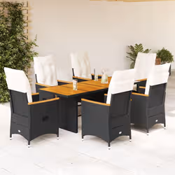 VidaXL 3276842 set mobili da esterno Crema, Bianco - Vista aggiuntiva 2