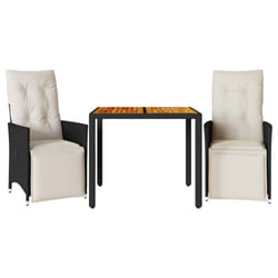 VidaXL 3276855 set mobili da esterno Crema, Bianco