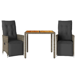 VidaXL 3276885 set mobili da esterno Grigio scuro