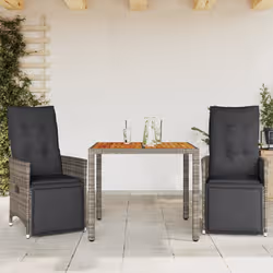 VidaXL 3276885 set mobili da esterno Grigio scuro - Vista aggiuntiva 2