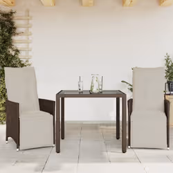 VidaXL 3276915 set mobili da esterno Crema, Bianco - Vista aggiuntiva 2