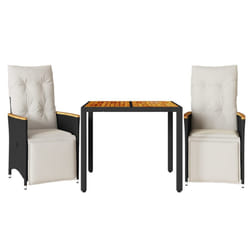 VidaXL 3276959 set mobili da esterno Crema, Bianco