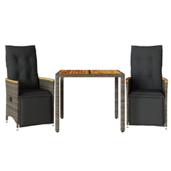 VidaXL 3276967 set mobili da esterno Grigio scuro