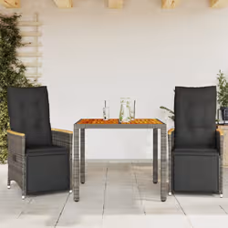 VidaXL 3276967 set mobili da esterno Grigio scuro - Vista aggiuntiva 2