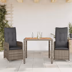 VidaXL 3277019 set mobili da esterno Grigio scuro - Vista aggiuntiva 2