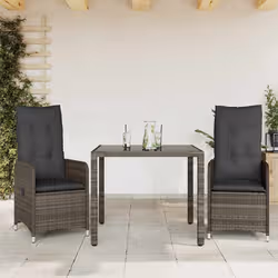 VidaXL 3277031 set mobili da esterno Grigio scuro - Vista aggiuntiva 2