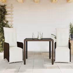 VidaXL 3277187 set mobili da esterno Crema, Bianco - Vista aggiuntiva 2