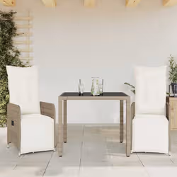 VidaXL 3277209 set mobili da esterno Crema, Bianco - Vista aggiuntiva 2
