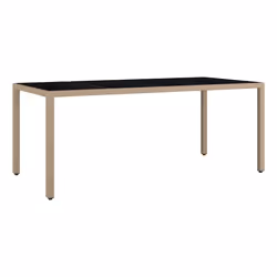 VidaXL Set Bistrò da Giardino 7 pz con Cuscini in Polyrattan Marrone - Vista aggiuntiva 4