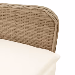VidaXL Set Bistrò da Giardino 7 pz con Cuscini in Polyrattan Marrone - Vista aggiuntiva 5