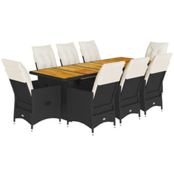 VidaXL 3277231 set mobili da esterno Crema, Bianco