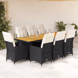 VidaXL 3277233 set mobili da esterno Crema, Bianco - Vista aggiuntiva 2